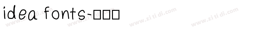 idea fonts字体转换